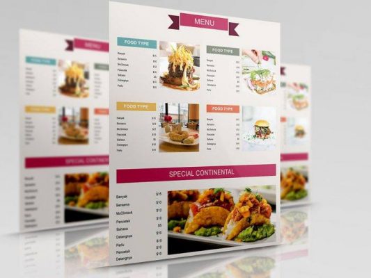In menu