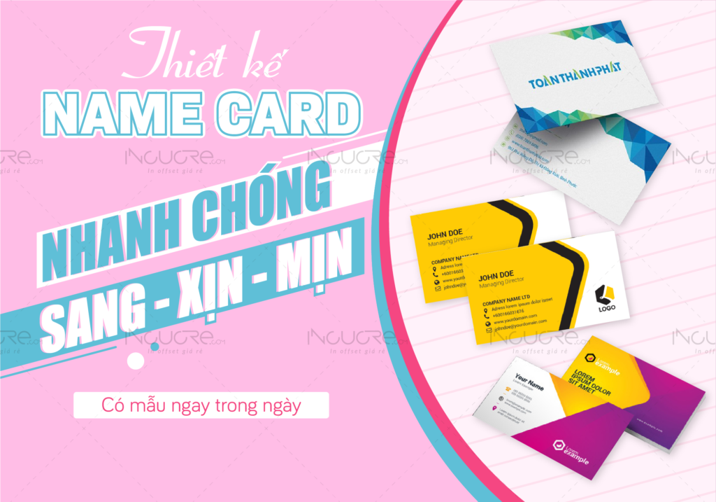 In card visit gấp trong ngày - Nhanh chóng và tiện lợi